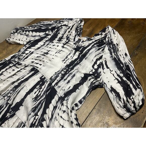 Sofia Made In Italy Tie Dye Tunic Dress M/L Tiered Boho - Picture 4 of 10